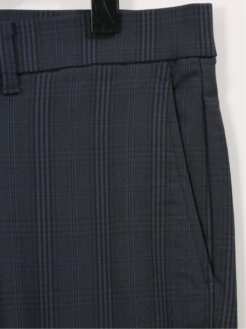 【大きいサイズ】グランバック/GRAND-BACK クロスストレッチ トラウザーパンツ グレンチェック