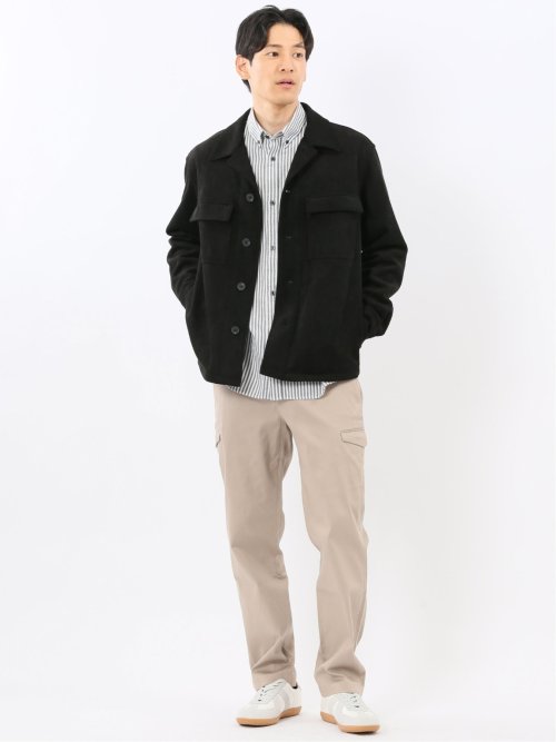 ピケストレッチ カーゴトラウザーパンツ