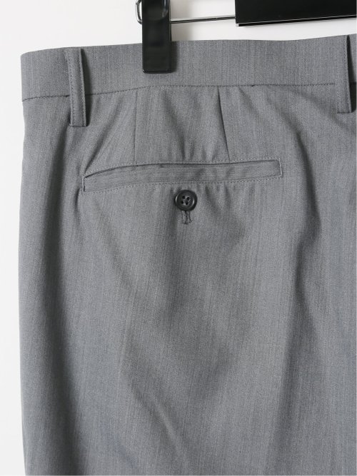 【大きいサイズ】ジーステージ/G-stage ウール混 ストレッチ ハンドウォッシャブル ツータック パンツ