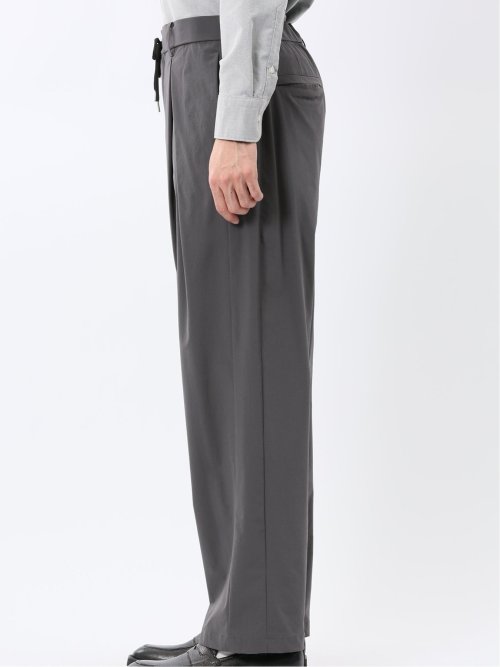 ストレッチ ナチュラルワッシャー ワンタックパンツ(セットアップ可能)