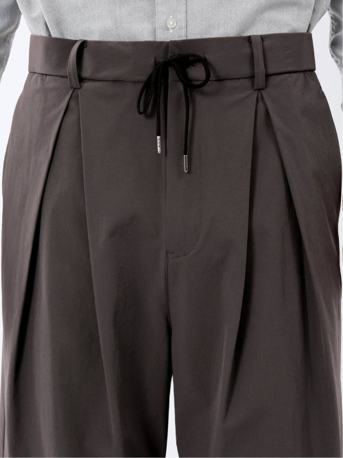 ストレッチ ナチュラルワッシャー ワンタックパンツ(セットアップ可能)