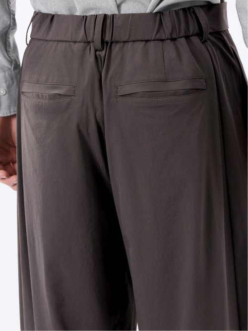 ストレッチ ナチュラルワッシャー ワンタックパンツ(セットアップ可能)