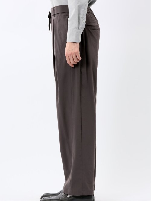 ストレッチ ナチュラルワッシャー ワンタックパンツ(セットアップ可能)