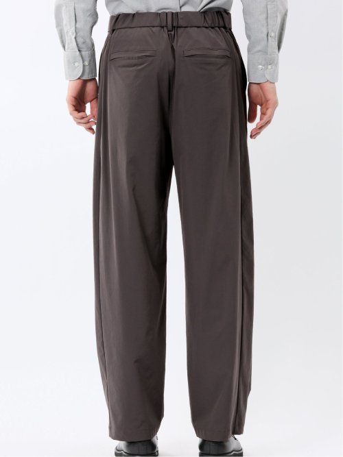 ストレッチ ナチュラルワッシャー ワンタックパンツ(セットアップ可能)