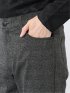 パンツ メンズ ストレッチ スリム 5ポケット テーパード プリント クロスストレッチ