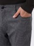 パンツ メンズ ストレッチ スリム 5ポケット テーパード プリント クロスストレッチ