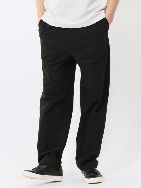 軽量 ドライ サッカー ツータック ワイド トラウザー パンツ(セットアップ可能)