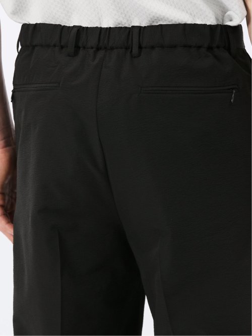 軽量 ドライ サッカー ツータック ワイド トラウザー パンツ(セットアップ可能)