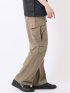 パンツ メンズ ストレッチ 軽量 カーゴ テーパード ナイロン混