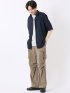 パンツ メンズ ストレッチ 軽量 カーゴ テーパード ナイロン混