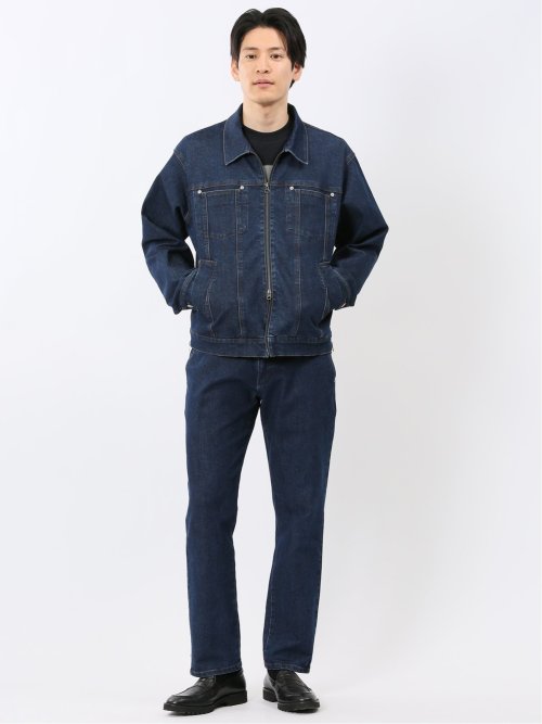 ストレッチ デニム トラウザーパンツ(セットアップ可能)