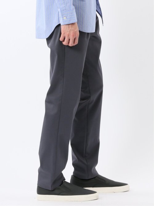 ストレッチ 綿混 サテン トラウザー パンツ