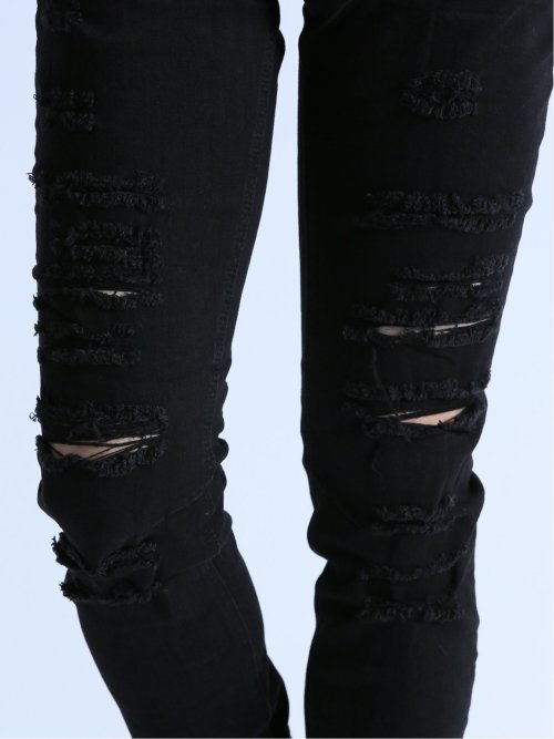 ストレッチ ハードクラッシュ スキニーデニム