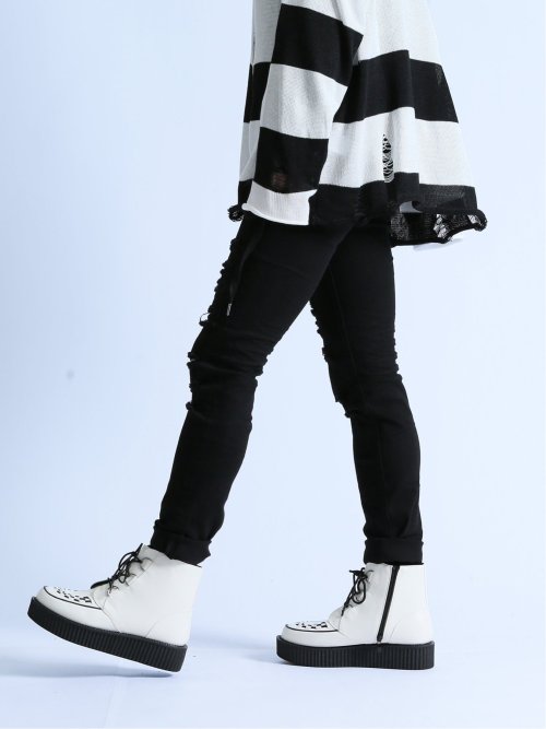 ストレッチ ハードクラッシュ スキニーデニム