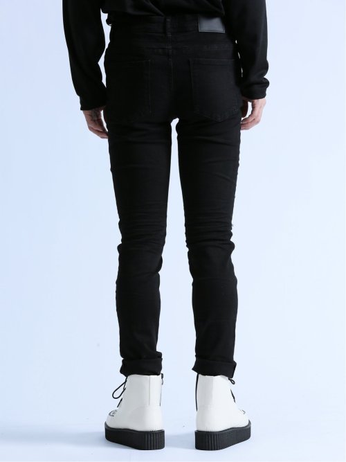 ストレッチ ハードクラッシュ スキニーデニム