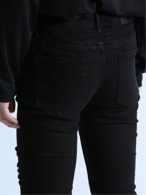 ストレッチ ハードクラッシュ スキニーデニム