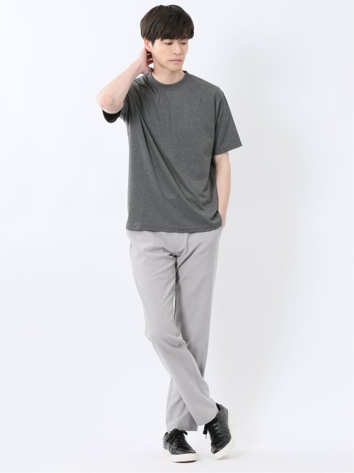 ストレッチ サイドジップ トラウザーパンツ