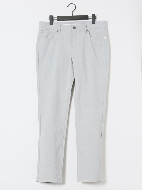 ストレッチヘリンボン スリムパンツ