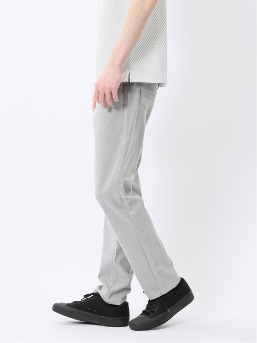 ストレッチヘリンボン スリムパンツ