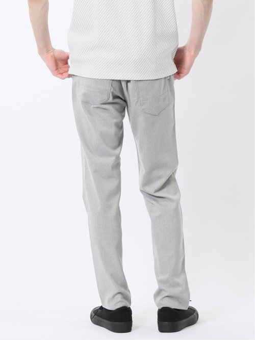 ストレッチヘリンボン スリムパンツ