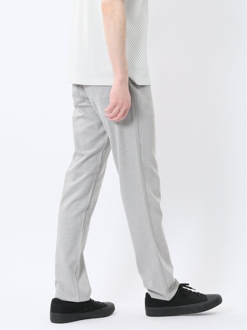 ストレッチヘリンボン スリムパンツ