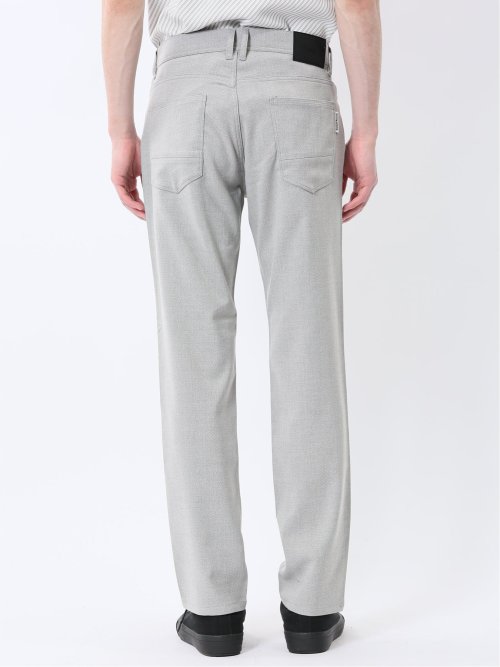 ストレッチヘリンボン スリムパンツ