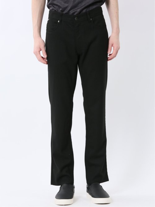 ストレッチヘリンボン スリムパンツ