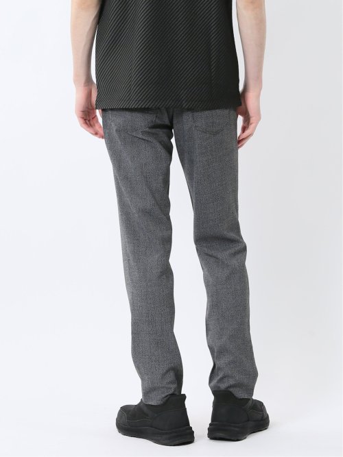 ストレッチヘリンボン スリムパンツ