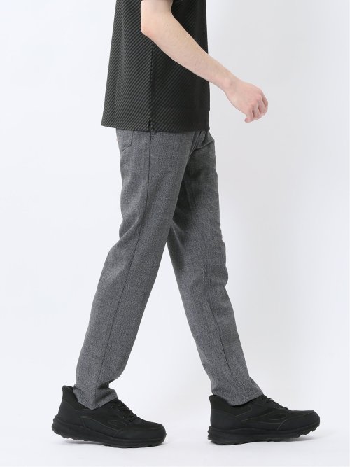 ストレッチヘリンボン スリムパンツ