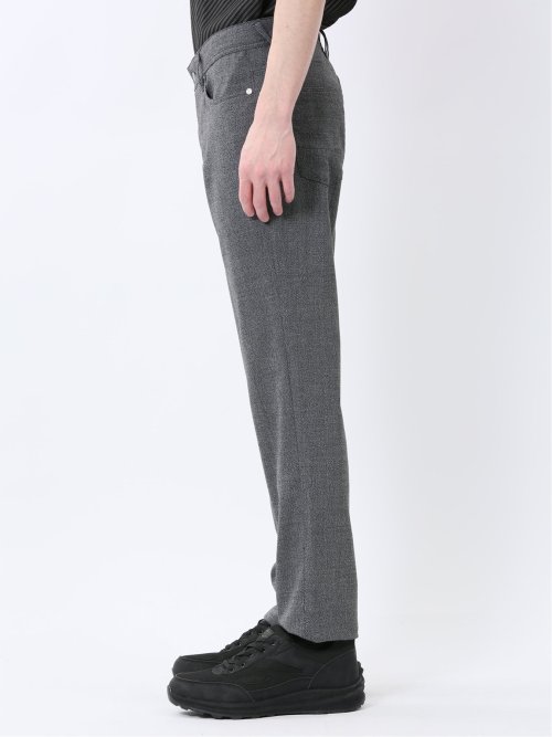 ストレッチヘリンボン スリムパンツ