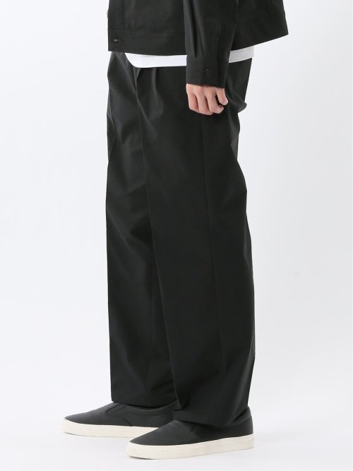 撥水ストレッチ ワイドテーパードパンツ(セットアップ可能)