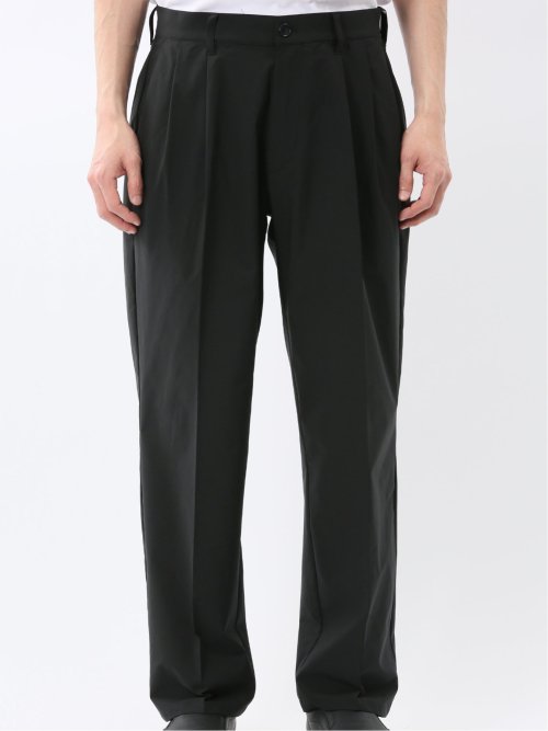 撥水ストレッチ ワイドテーパードパンツ(セットアップ可能)