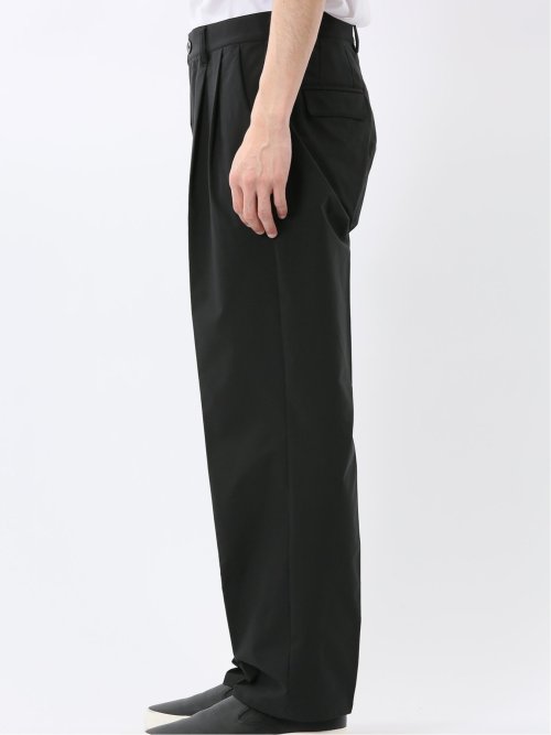 撥水ストレッチ ワイドテーパードパンツ(セットアップ可能)