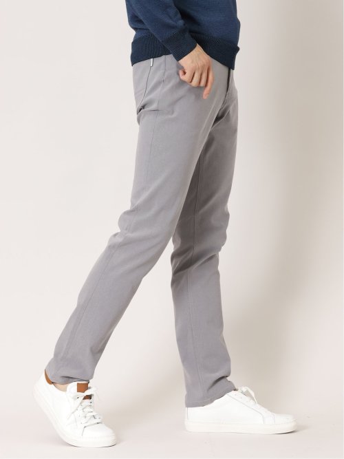 裏起毛ストレッチヘリンボン 5ポケットスリムパンツ