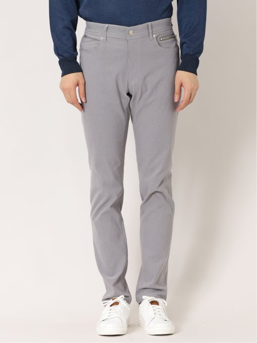 裏起毛ストレッチヘリンボン 5ポケットスリムパンツ