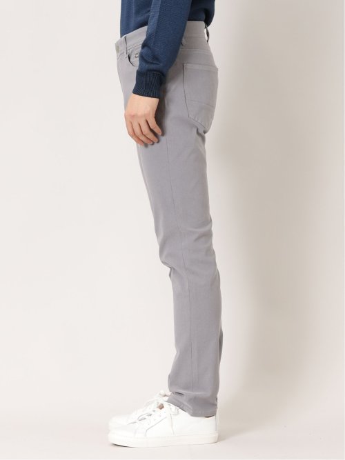 裏起毛ストレッチヘリンボン 5ポケットスリムパンツ