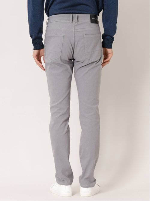 裏起毛ストレッチヘリンボン 5ポケットスリムパンツ