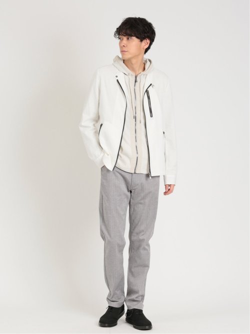 ストレッチヘリンボン 5ポケットスリムパンツ