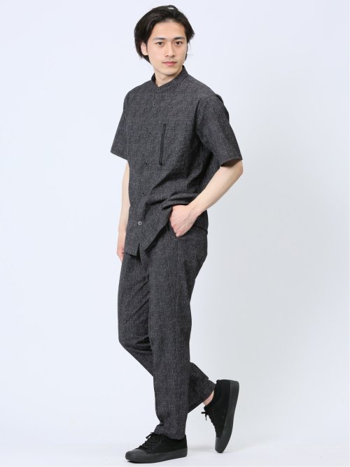 サッカープリント トラウザーパンツ(セットアップ可能)