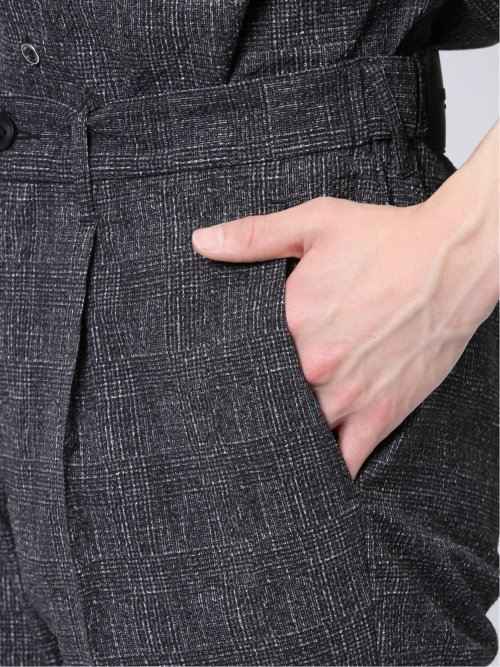 サッカープリント トラウザーパンツ(セットアップ可能)