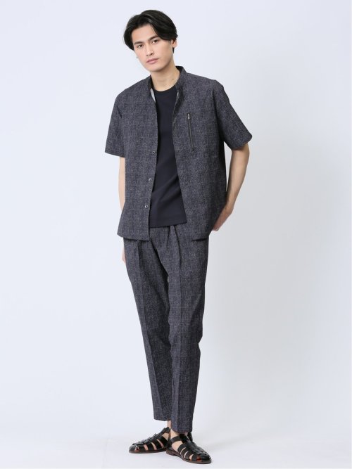 サッカープリント トラウザーパンツ(セットアップ可能)