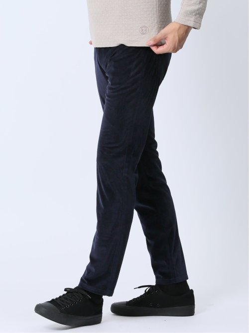 ヘリンボンベロア 5ポケットスリムパンツ(セットアップ可能)