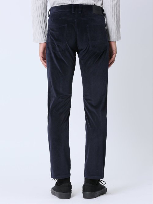 ヘリンボンベロア 5ポケットスリムパンツ(セットアップ可能)