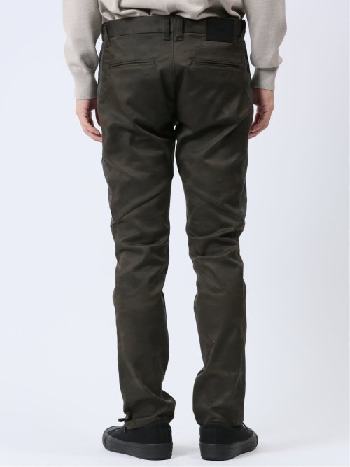 ストレッチ カモフラ トラウザースリムパンツ