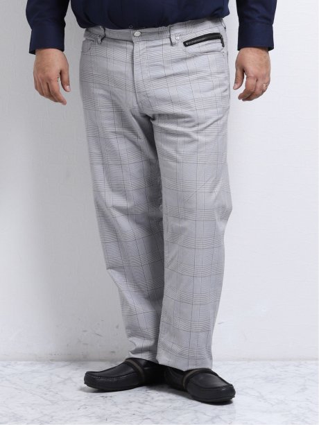 大きいサイズ レノマオム Renoma Homme ストレッチグレンチェック 5ポケットパンツ 97cm 03ライトグレー パンツ Taka Q Online Shop タカキューオンラインショップ 公式通販