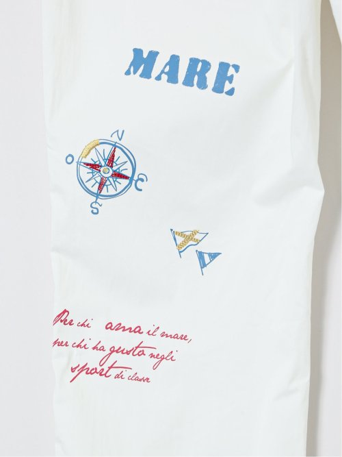 【大きいサイズ】シナコバ/SINA COVA ストレッチサテン マリンパンツ