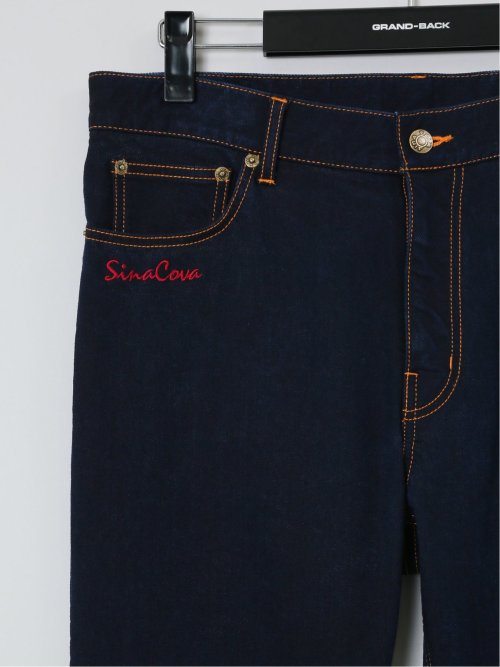 大きいサイズ】シナコバ/SINA COVA ストレッチ裏起毛 デニムパンツ