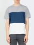 三段切替 クルーネック半袖Tシャツ
