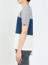 三段切替 クルーネック半袖Tシャツ