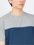 三段切替 クルーネック半袖Tシャツ